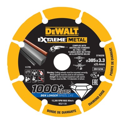Diamanttrennscheibe 305x3.3mm Diamanttrennscheibe 305x3.3mm von Dewalt