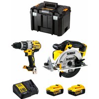 Dewalt - Kit DWK214 (DCD996 + DCS391 + 2 x 5,0 Ah + DCB115 + tstak vi) von Dewalt