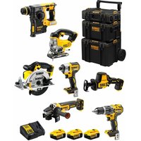 Dewalt - Kit DWK702 (DCD796 + DCH273 + DCG405 + DCF887 + DCS331 + DCS391 + DCS369 + 3 x 5,0 Ah + DCB115 + 3en1 Caddy) von Dewalt