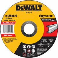 Konkave Schleifscheibe für Metall, 125 x 6 x 22,23 mm DeWalt DX7941-AE von Dewalt