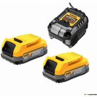 Dewalt - Pack 2 Powerstack xr 18V 1.7Ah Li-Ion Akkus + Ladegerät - DCB1102E2-QW Dewalt - Pack 2 Powerstack xr 18V 1.7Ah Li-Ion Akkus + Ladegerät - DCB1102E2-QW von Dewalt