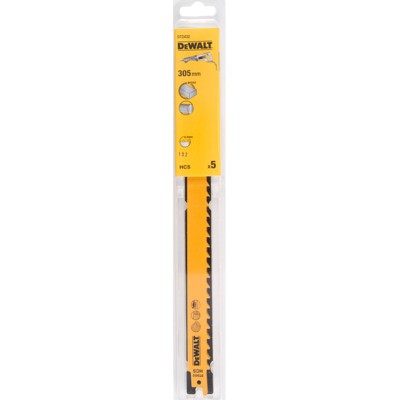 Säbelsägeblatt HCS für Holz 305mm, 5er-Pack DT2432-QZ von Dewalt