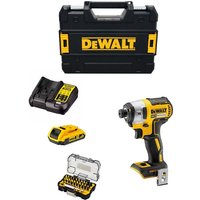 Schlagschrauber Dewalt DCF887D1T (1 x 2,0 Ah + DCB107 + tstak ii) + Set mit 32 Schrauber bits Impact Torsion von Dewalt
