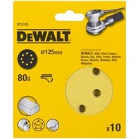 Schleifscheibe 125 mm K80 DT3103-QZ 10 Stk - Dewalt von Dewalt