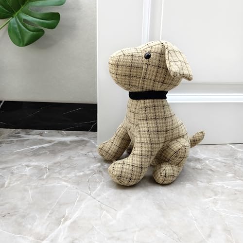 Türstopper mit Tiermotiv, Türstopper, Buchstopper, Wandschutz, Antikollisionsschutz, dekorativer Hund (gelbes Gitter) von Dewarfami