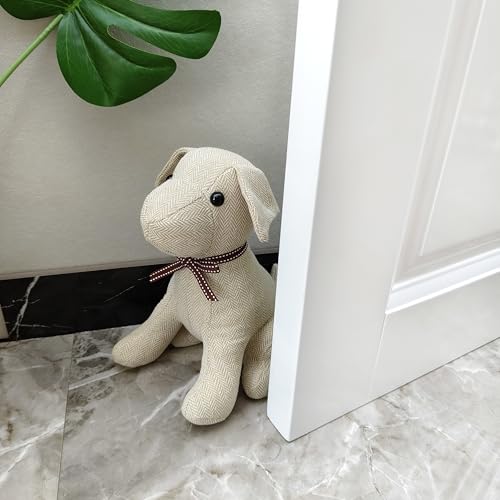 Türstopper mit Tiermotiv, Türstopper, Buchstopper, Wandschutz, Antikollisionsschutz, dekorativer Hund (weiß) von Dewarfami