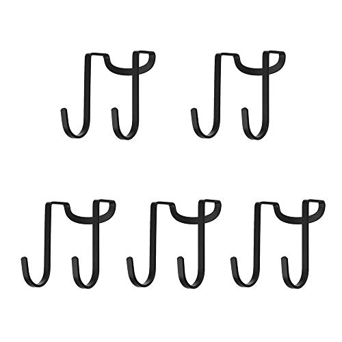 Dewell Mehrzweck-Schrankhaken, 5er-Pack, Edelstahl, Doppelhaken für Tür für Schubladenschrank, Schrank, Zaun, Küche und Bad, Schwarz Dewell Mehrzweck-Schrankhaken, 5er-Pack, Edelstahl, Doppelhaken für Tür für Schubladenschrank, Schrank, Zaun, Küche und Bad, Schwarz von Dewell