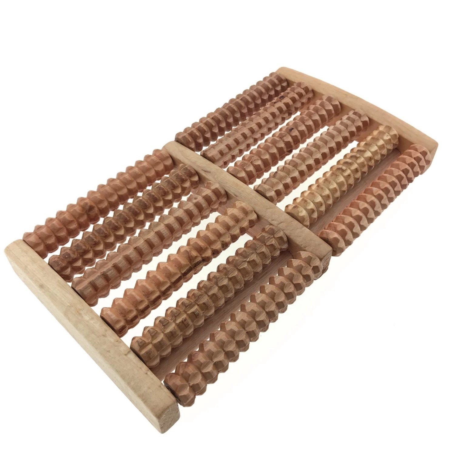 Dewello Hochwertiger Fussroller Fussmassage Stressreduzierung Entspannung Holz 2 X 6 Rollen Über 1000 Massagenoppen von Dewello