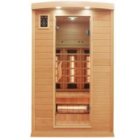 Dewello Infrarotkabine Infrarotsauna HYDER 115cm x 105cm x 190cm Vollspektrum von Dewello