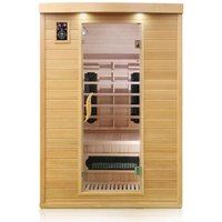 Dewello Infrarotkabine Infrarotsauna LAVAL PLUS 135cm x 105cm x 190cm Keramikstrahler von Dewello