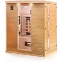 Dewello Infrarotkabine Infrarotsauna PIERSON 160cm x 105cm x 190cm Dual-Therm von Dewello