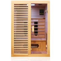 Infrarotkabine Infrarotsauna HAMLIN 130cm x 105cm x 190cm Keramikstrahler von Dewello