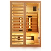 Infrarotkabine Infrarotsauna HAMLIN 130cm x 105cm x 190cm Vollspektrumstrahler von Dewello
