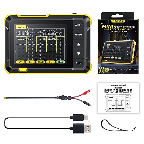 DewinLVD Oszilloskop,Digitales Oszilloskop,Tragbar Tft 2,8 Zoll DSO-152 Bequemes Oszilloskop Hohe Abtastrate 2,5 MS/S, Bandbreite 200 kHz von DewinLVD