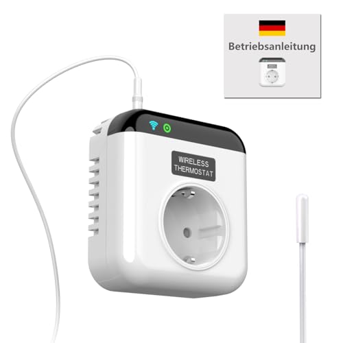 DewinLVD Smart Life Steckdose,230V Programmierbare Intelligente WLAN-Thermostatsteckdose,WiFi-Thermostatsteckdose mit Sensor 15A APP Control,Kompatibel mit Alexa und Google Assist DewinLVD Smart Life Steckdose,230V Programmierbare Intelligente WLAN-Thermostatsteckdose,WiFi-Thermostatsteckdose mit Sensor 15A APP Control,Kompatibel mit Alexa und Google Assist von DewinLVD