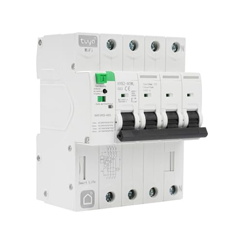 DewinLVD WIFI Intelligenter Leistungsschutzschalter, 2P 63A Leistungsschalter Wiedereinschaltbarer Leckageschutz Tuya Smart life APP Remote Control DewinLVD WIFI Intelligenter Leistungsschutzschalter, 2P 63A Leistungsschalter Wiedereinschaltbarer Leckageschutz Tuya Smart life APP Remote Control von DewinLVD