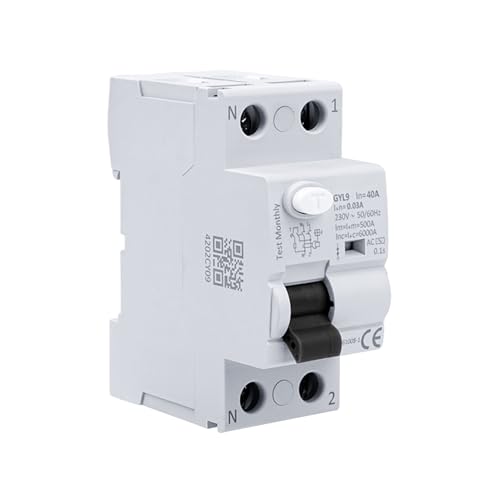 FI Schutzschalter 40a 30ma 2 polig Type A Fehlerstromschutzschalter RCCB Leitungsschutzschalter AC 230V FI LS Schalter 2P 40A Schutzschalter, GYL9-2P-40A-0.03A. FI Schutzschalter 40a 30ma 2 polig Type A Fehlerstromschutzschalter RCCB Leitungsschutzschalter AC 230V FI LS Schalter 2P 40A Schutzschalter, GYL9-2P-40A-0.03A. von DewinLVD