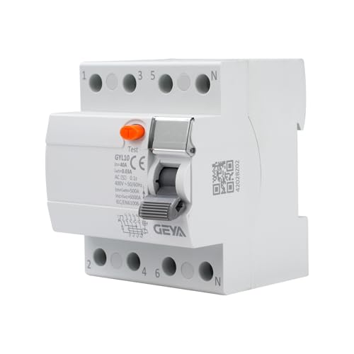 FI Schutzschalter 40a 30ma 4 polig Fehlerstromschutzschalter RCCB Leitungsschutzschalter AC 400V FI LS Schalter 4P 40A Schutzschalter, GYL10-4P-40A-0.03A. FI Schutzschalter 40a 30ma 4 polig Fehlerstromschutzschalter RCCB Leitungsschutzschalter AC 400V FI LS Schalter 4P 40A Schutzschalter, GYL10-4P-40A-0.03A. von DewinLVD