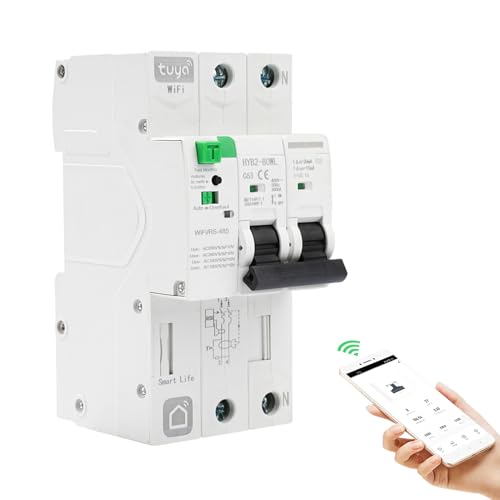FI Schutzschalter 63A 30ma Wlan Sicherungsautomat tuya/Smart Life APP Recovery Reclosing Smart Circuit Breaker Wiedereinschaltbarer Leckageschutz Leckage Über Unterspannungsschutz. FI Schutzschalter 63A 30ma Wlan Sicherungsautomat tuya/Smart Life APP Recovery Reclosing Smart Circuit Breaker Wiedereinschaltbarer Leckageschutz Leckage Über Unterspannungsschutz. von DewinLVD