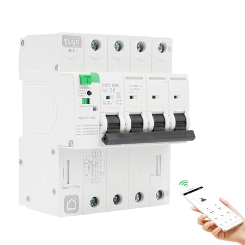 FI Schutzschalter 63A 4P 30ma Wlan Sicherungsautomat tuya/Smart Life APP Recovery Reclosing Smart Circuit Breaker Wiedereinschaltbarer Leckageschutz Leckage Über Unterspannungsschutz. FI Schutzschalter 63A 4P 30ma Wlan Sicherungsautomat tuya/Smart Life APP Recovery Reclosing Smart Circuit Breaker Wiedereinschaltbarer Leckageschutz Leckage Über Unterspannungsschutz. von DewinLVD