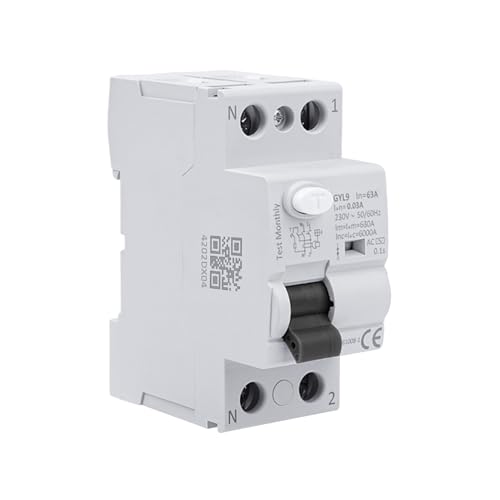 FI Schutzschalter 63a 30ma 2 polig Type A Fehlerstromschutzschalter RCCB Leitungsschutzschalter AC 230V FI LS Schalter 2P 63A Schutzschalter, GYL9-2P-63A-0.03A. FI Schutzschalter 63a 30ma 2 polig Type A Fehlerstromschutzschalter RCCB Leitungsschutzschalter AC 230V FI LS Schalter 2P 63A Schutzschalter, GYL9-2P-63A-0.03A. von DewinLVD