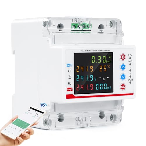 Smart meter 100A 220VAC Smartmeter stromzähler wlan Zweirichtungszähler Tuya APP Smart Circuit Breaker mit Unter-/Überstrom-/Verzögerungs-/Zeitsteuerung/Leckage-Schutz. Smart meter 100A 220VAC Smartmeter stromzähler wlan Zweirichtungszähler Tuya APP Smart Circuit Breaker mit Unter-/Überstrom-/Verzögerungs-/Zeitsteuerung/Leckage-Schutz. von DewinLVD