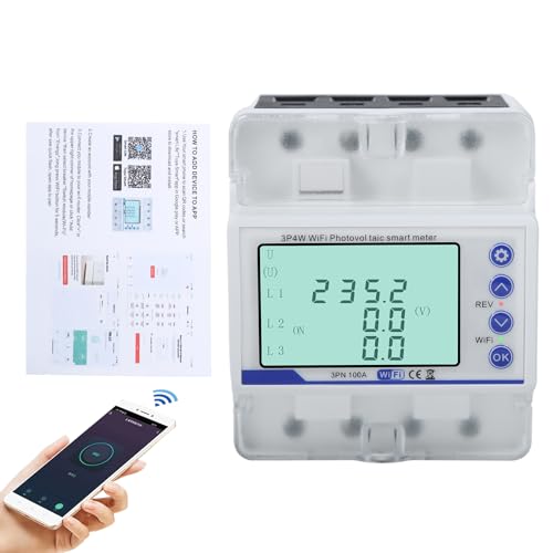 Stromzähler 3 phasen 100A 380V AC Drehstromzähler Smart meter 3 phasen wlan Zweirichtungszähler mit Spannungsasymmetrie/Phasenverlust/Überstromverzögerung/Unterspannungs und Überstromschutz. Stromzähler 3 phasen 100A 380V AC Drehstromzähler Smart meter 3 phasen wlan Zweirichtungszähler mit Spannungsasymmetrie/Phasenverlust/Überstromverzögerung/Unterspannungs und Überstromschutz. von DewinLVD