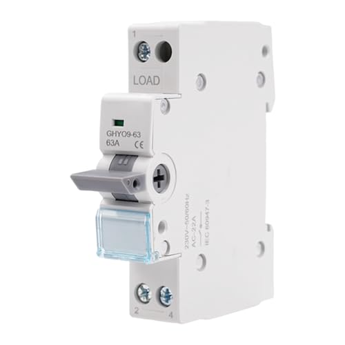 Umschalter 1P 63A Lasttrennschalter Dual Power Manual Transfer Isolating Switch AC 230V Manueller Übertragungsschalter mit doppelter Leistung mit Leistungsanzeige DIN-Schiene Montage. Umschalter 1P 63A Lasttrennschalter Dual Power Manual Transfer Isolating Switch AC 230V Manueller Übertragungsschalter mit doppelter Leistung mit Leistungsanzeige DIN-Schiene Montage. von DewinLVD