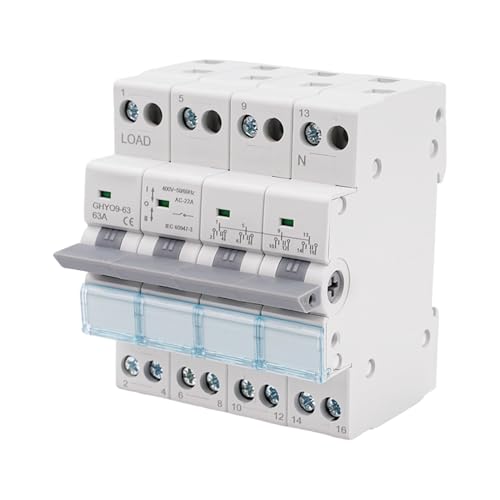 Umschalter 4P 63A Lasttrennschalter Dual Power Manual Transfer Isolating Switch AC 400V Manueller Übertragungsschalter mit doppelter Leistung mit Leistungsanzeige DIN-Schiene Montage. Umschalter 4P 63A Lasttrennschalter Dual Power Manual Transfer Isolating Switch AC 400V Manueller Übertragungsschalter mit doppelter Leistung mit Leistungsanzeige DIN-Schiene Montage. von DewinLVD