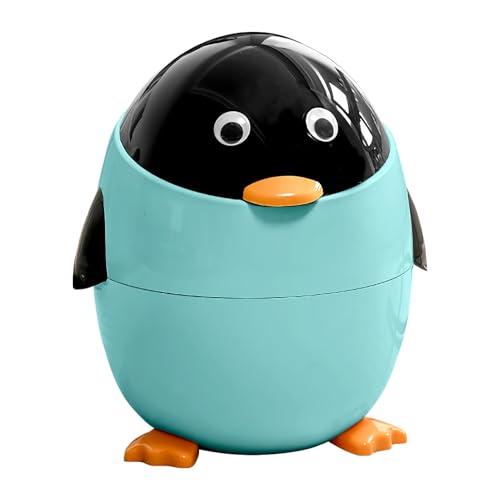 Dewireaey Abfallbehälter,Pinguin Mülleimer - Eimer Korb Für Haushalt Küche Schreibtisch Badezimmer Schlafzimmer Täglicher Gebrauch von Dewireaey