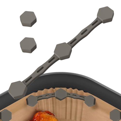 Dewireaey Airfryer Magnete - Sichere Befestigung Für Backpapier - Geruchloser Silikon Spannverschluss Mit 2 Magneten Für Backpapier Haushalt Küche | Für Haushalt Restaurant Backen Esszimmer von Dewireaey