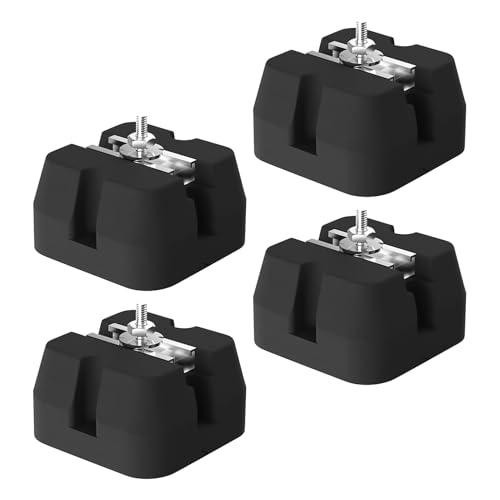 Dewireaey Basis-Pads Für Split-Klimaanlagen,Klimagerät Basisplatte | 4-Teilige Schallschutzmatte Mit Bodenunterstützung Für Die Außeninstallation von Dewireaey