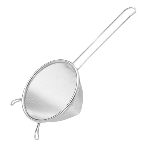 Dewireaey Feinmaschiges Sieb | Edelstahl Filter Spülmaschinengeeignet Küchenhelfer - Teesieb Sieb für Küche Lebensmittel Reis Nudeln Kochen Backen Matcha Kaffee - Kaffee Matcha Reisnudeln von Dewireaey