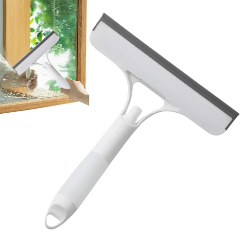 Dewireaey Fensterreinigungsabzieher - Fensterabzieher Mit Sprühfunktion | Schaber Mit Ergonomischem Griff Und Sprühfunktion Für Glas Spiegel Dusche Auto von Dewireaey