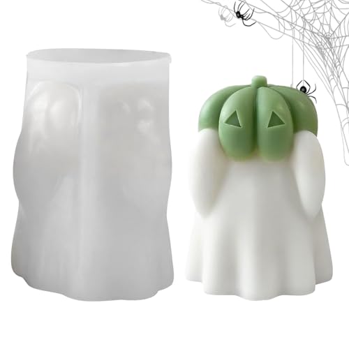 Dewireaey Halloween Kerzenformen,Form Für Epoxidharz | Kürbis Formen Für Halloween Zement Gips Epoxidharz von Dewireaey