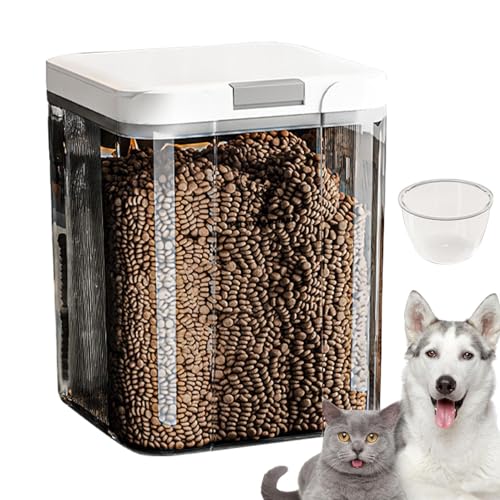 Dewireaey Hundefutter Aufbewahrungsbehälter,Leichter Haustierfutterbehälter | 5L Luftdichter Transparenter Stapelbarer Küchenorganizer Mit Frischeschutz Für Vorratsschränke Haushalte Garagen Dewireaey Hundefutter Aufbewahrungsbehälter,Leichter Haustierfutterbehälter | 5L Luftdichter Transparenter Stapelbarer Küchenorganizer Mit Frischeschutz Für Vorratsschränke Haushalte Garagen von Dewireaey