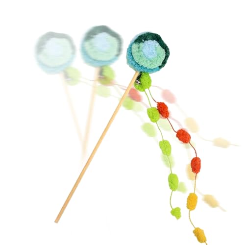 Dewireaey Katzenangel | Trainingsspielzeug Mit Lutscherform Für Kätzchen,Interaktiver Spielreizstab mit Glocke zur Bereicherung und Bewegung für Katzen und Kätzchen im Innen- Außenbereich überall Dewireaey Katzenangel | Trainingsspielzeug Mit Lutscherform Für Kätzchen,Interaktiver Spielreizstab mit Glocke zur Bereicherung und Bewegung für Katzen und Kätzchen im Innen- Außenbereich überall von Dewireaey