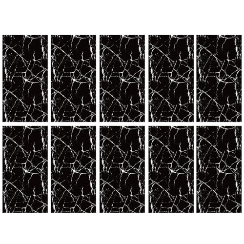 Dewireaey Klebefliesen Zum Abziehen Und Anbringen Für Wände - 10 Stück Haftfliesen zum Aufkleben,Hitzebeständig Wasserdicht 60x30 Cm Für Küche Dusche Renovierung Möbel Schrank von Dewireaey