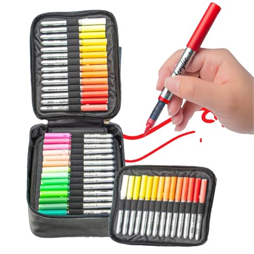 Dewireaey Malstifte Für Ausmalbücher - Textmarker Für Notizen & Kreatives Schreiben | 84 Farben Kreative Acrylmarker Mit Tragetasche Zum Malen Und Zeichnen Für Kinder Auf Glas Stoff Und Holz von Dewireaey
