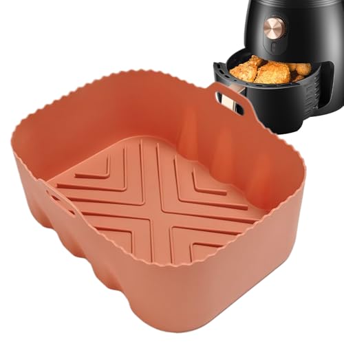 Dewireaey Silicone Fritöseinsatz - Backofen Silikon Backblech | Hitzebeständiges Lebensmittelechtes Backblech Rechteckig zum Dämpfen Garen Backen von Fleisch von Dewireaey