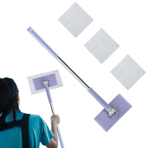 Dewireaey Wischmopp - Mini Wischmopp für kleine Räume | 70 cm Länge Kompatibel mit Gesichtstüchern Tragbarer Bodenreiniger für Haushalt Wohnung Bad von Dewireaey