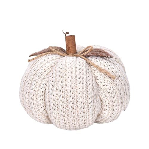 Herbst Deko Strick Kürbisse - Thanksgiving Halloween Kürbis Deko, Gestrickte Dekorative Simuliertes Kürbis Kunst Ornamente, Herbstdeko Innen, Tisch dekos Für Halloween Erntefest Thanksgiving Innen von Dewireaey