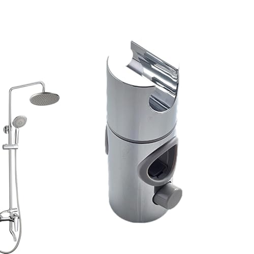 Verstellbarer Duschhalterung - Brausekopf Halterung Höhenverstellbar, ABS+Verchromte Oberfläche Design Duschhalterung, 360° Drehbar, Für 24/25 Mm Duschstange, Handbrause Brausehalterung Verstellbarer Duschhalterung - Brausekopf Halterung Höhenverstellbar, ABS+Verchromte Oberfläche Design Duschhalterung, 360° Drehbar, Für 24/25 Mm Duschstange, Handbrause Brausehalterung von Dewireaey