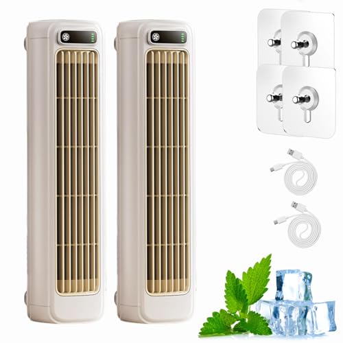 Festberg Cooling Ace Klimaanlage,Briza Ac,Tragbare Klimaanlage Kühlventilator Leise,Bladeless Turmventilator mit 3 Geschwindigkeiten für Schlafzimmer, Küche & Büro, Wandmontage möglich (Weiß-2 Stück) Festberg Cooling Ace Klimaanlage,Briza Ac,Tragbare Klimaanlage Kühlventilator Leise,Bladeless Turmventilator mit 3 Geschwindigkeiten für Schlafzimmer, Küche & Büro, Wandmontage möglich (Weiß-2 Stück) von Dewppxi