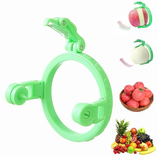 Handheld Rotating Fruit Peeler, Faltbarer Hand Apfelschäler – Schnelles Schälen, Multifunktionale Küchen-Obstschäler – schont Ihre Hände, für Kiwis, Pfirsiche, Äpfel, Melonen (1Stück) von Dewppxi