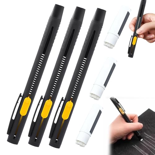 Heat Erasable Fabric Marker for Sewing, Washable Replaceable Refill Marker Pens, Heat Erasable Fabric Pen for Cotton, Knitted Fabrics, Embroidery, Quilting (3 pens + 60 refills) von Dewppxi