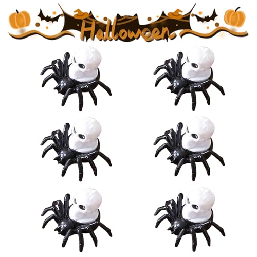 Neuartige Led Flammenlose Spinne Kerzen, Halloween Spinne Kerzenlicht, Spinne Augäpfel Nachtlicht für Indoor Outdoor Garten Party Halloween Deko Requisiten (G-6pcs) von Dewppxi