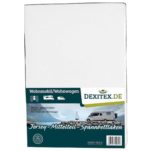 Spannbettlaken weiß oder anthrazit, Verschiedene Längen multifit (Weiß, 35-50 breed/60-80 lang) von Dexitex