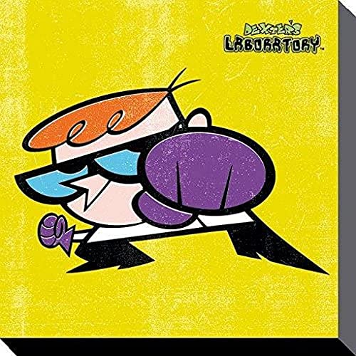 Dexter's Laboratory Punch Kunstdruck auf Leinwand, 40 x 40 cm, Polyester, Mehrfarbig, 40x40x3.2 cm von Dexter's Laboratory