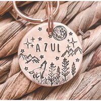 Wilderness Dog Tags, Wolf Benutzerdefinierte Personalisierte Haustier Adventure Große Einzigartige Tags von DextersTagLab